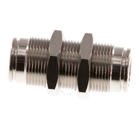 Racor rápido de 10 mm Pasamuros de latón NBR