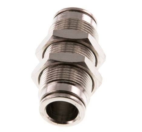 Racor rápido de 10 mm Pasamuros de latón NBR