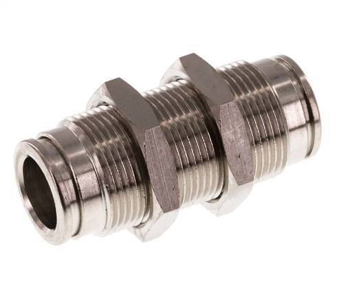 Racor rápido de 10mm Pasamuros de latón FKM