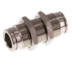Racor rápido de 10mm Pasamuros de latón FKM