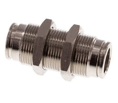 Racor rápido de 10mm Pasamuros de latón FKM
