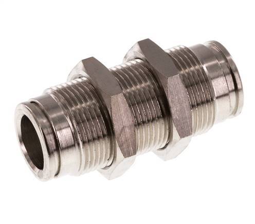 Racor rápido de 10mm Pasamuros de latón FKM