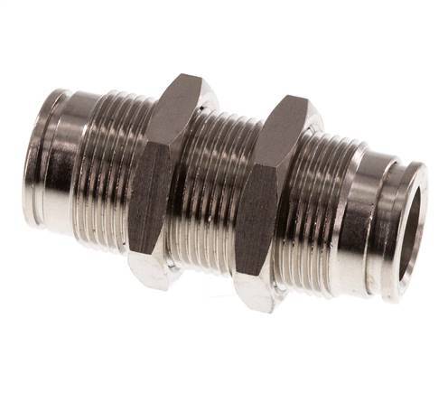 Racor rápido de 10mm Pasamuros de latón FKM