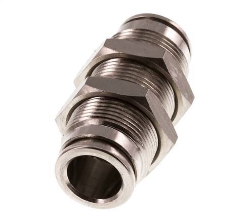 Racor rápido de 10mm Pasamuros de latón FKM