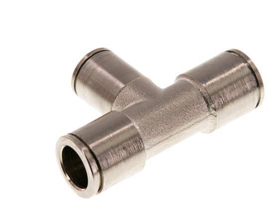 Racor en T de 8 mm x 10 mm Latón NBR