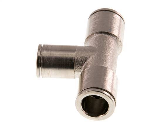 Racor en T de 8 mm x 10 mm Latón NBR