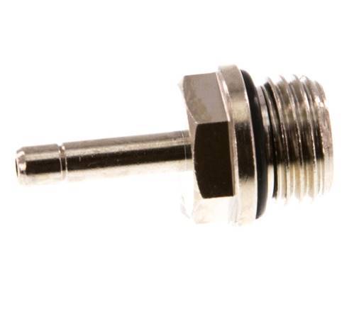 Racor de 4mm x G1/4'' con rosca macho de latón NBR [5 piezas]
