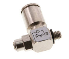 Válvula reguladora de caudal Codo de salida de contador 6 mm - M5 Tornillo ranurado de latón Banjo