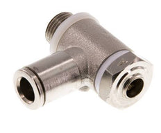 Válvula de control de flujo Codo para medidor 6 mm - G1/8'' Latón Tornillo ranurado Banjo