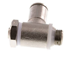 Válvula de control de flujo Codo para medidor 6 mm - G1/8'' Latón Tornillo ranurado Banjo