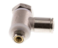 Válvula de control de flujo Codo para medidor 6 mm - G1/8'' Latón Tornillo ranurado Banjo