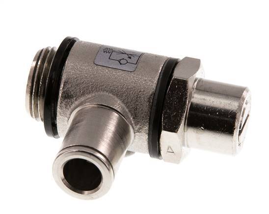 Válvula de control de flujo Codo de medición 8 mm - G3/8'' Latón Tornillo ranurado Banjo