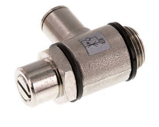 Válvula de control de flujo Codo de medición 8 mm - G3/8'' Latón Tornillo ranurado Banjo