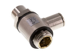 Válvula de control de flujo Codo de medición 8 mm - G3/8'' Latón Tornillo ranurado Banjo