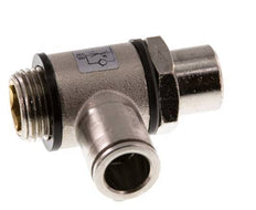 Válvula de control de flujo Codo de medición 10 mm - G3/8'' Latón Tornillo ranurado Banjo