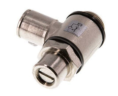 Válvula de control de flujo Codo de medición 10 mm - G3/8'' Latón Tornillo ranurado Banjo