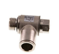 Válvula de control de flujo Codo de salida del medidor 10 mm - G1/4'' Tornillo ranurado de latón