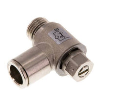 Válvula de control de flujo Codo de salida del medidor 10 mm - G1/4'' Tornillo ranurado de latón