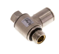 Válvula de control de flujo Codo de salida del medidor 10 mm - G1/4'' Tornillo ranurado de latón