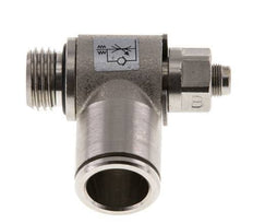 Válvula de control de flujo Codo de salida del medidor 12 mm - G1/4'' Tornillo ranurado de latón