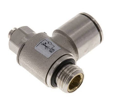 Válvula de control de flujo Codo de salida del medidor 12 mm - G1/4'' Tornillo ranurado de latón