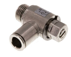Válvula de control de flujo Codo de medición de 8 mm - G1/4'' Tornillo ranurado de latón