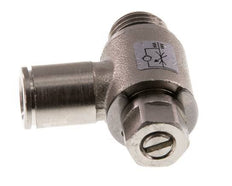 Válvula de control de flujo Codo de medición de 8 mm - G1/4'' Tornillo ranurado de latón