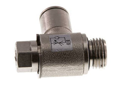 Válvula de control de flujo Codo de medición de 8 mm - G1/4'' Tornillo ranurado de latón