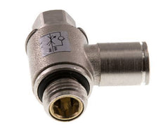 Válvula de control de flujo Codo de medición de 8 mm - G1/4'' Tornillo ranurado de latón