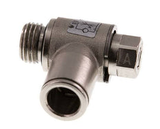 Válvula de control de flujo Codo de medición 10 mm - G1/4'' Tornillo ranurado de latón