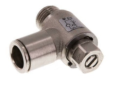 Válvula de control de flujo Codo de medición 10 mm - G1/4'' Tornillo ranurado de latón