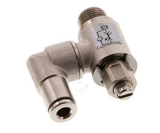 Válvula de control de flujo Medidor-Afuera Giratorio 4 mm - G1/8'' Tornillo ranurado de latón