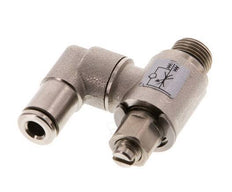 Válvula de control de flujo Medidor-Afuera Giratorio 4 mm - G1/8'' Tornillo ranurado de latón