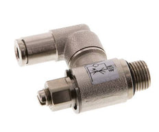 Válvula de control de flujo Medidor-Afuera Giratorio 4 mm - G1/8'' Tornillo ranurado de latón
