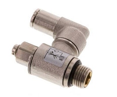 Válvula de control de flujo Medidor-Afuera Giratorio 4 mm - G1/8'' Tornillo ranurado de latón