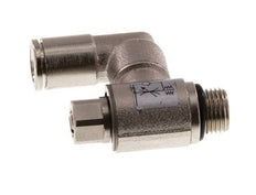 Válvula de control de flujo Meter-In Giratoria 6 mm - G1/8'' Tornillo ranurado de latón