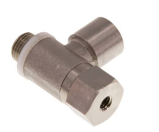 Válvula de retención pilotada G1/8'' Codo macho-hembra Latón 0,5-10bar (7-145psi)
