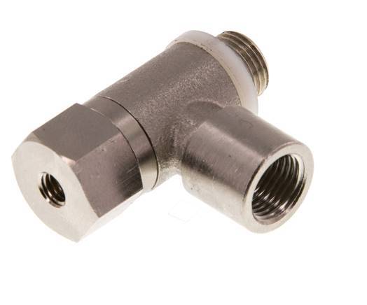 Válvula de retención pilotada G1/8'' Codo macho-hembra Latón 0,5-10bar (7-145psi)