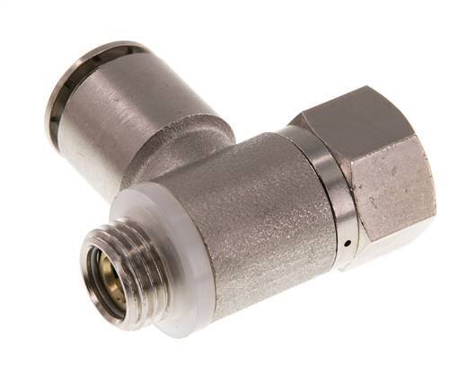 Válvula de retención pilotada de 12 mm y G 1/4'' codo macho de latón 0,5-10bar (7-145psi)