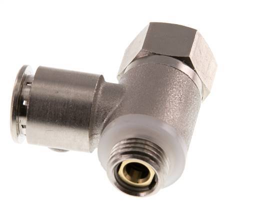 Válvula de retención pilotada de 12 mm y G 1/4'' codo macho de latón 0,5-10bar (7-145psi)
