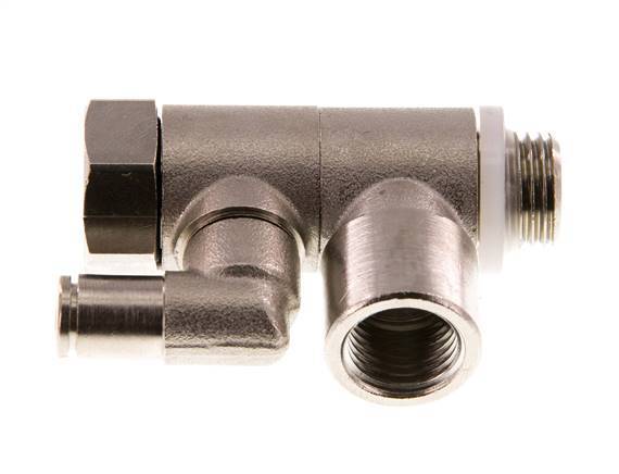 Válvula de retención pilotada de 4 mm y codo macho G1/4'' de latón 0,5-10bar (7-145psi)