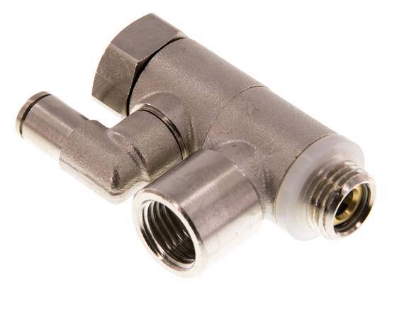 Válvula de retención pilotada de 4 mm y codo macho G1/4'' de latón 0,5-10bar (7-145psi)