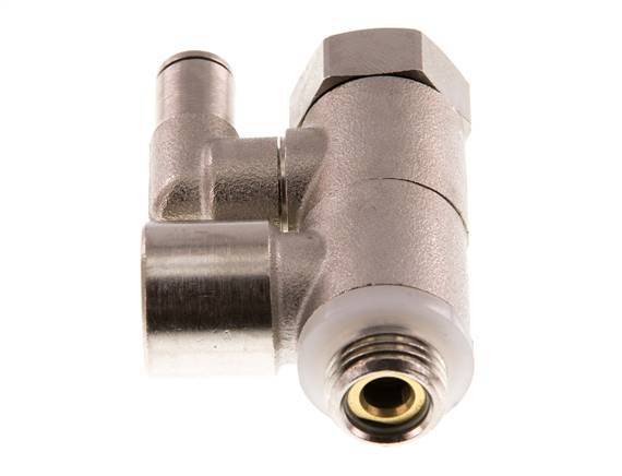 Válvula de retención pilotada de 4 mm y codo macho G1/4'' de latón 0,5-10bar (7-145psi)