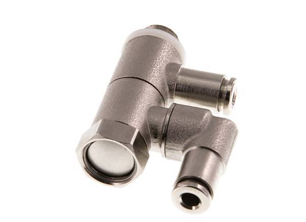Válvula de retención pilotada Codo macho 4mm y G1/8'' Latón 0.5-10bar (7-145psi)