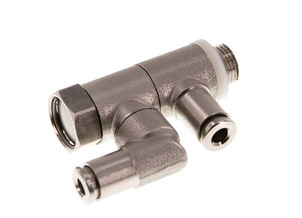 Válvula de retención pilotada Codo macho 4mm y G1/8'' Latón 0.5-10bar (7-145psi)