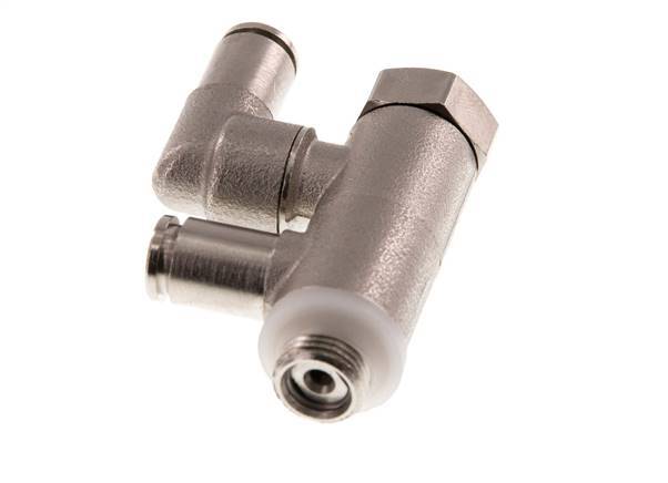 Válvula de retención pilotada Codo macho 4mm y G1/8'' Latón 0.5-10bar (7-145psi)