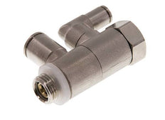 Válvula de retención pilotada de 8 mm y codo macho G1/4'' de latón 0,5-10bar (7-145psi)