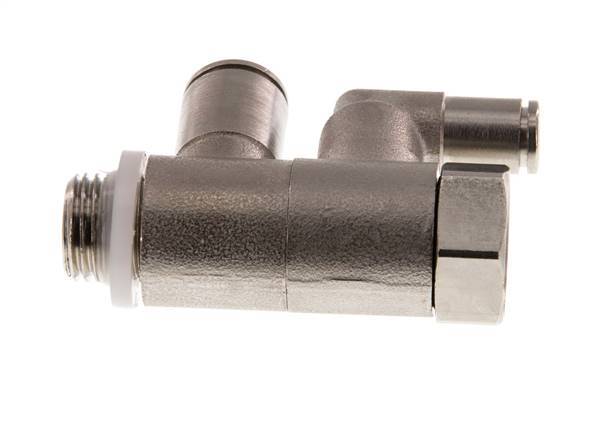 Válvula de retención pilotada de 8 mm y codo macho G1/4'' de latón 0,5-10bar (7-145psi)