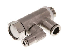 Válvula de retención pilotada de 8 mm y codo macho G1/4'' de latón 0,5-10bar (7-145psi)