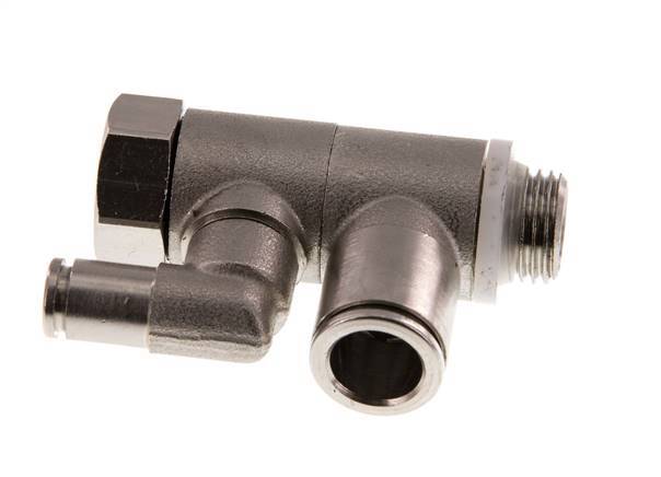 Válvula de retención pilotada de 10 mm y codo macho G1/4'' de latón 0,5-10bar (7-145psi)